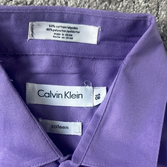 Calvin Klein Purple and Black Casual Shirt Trio - Picture 7 of 7